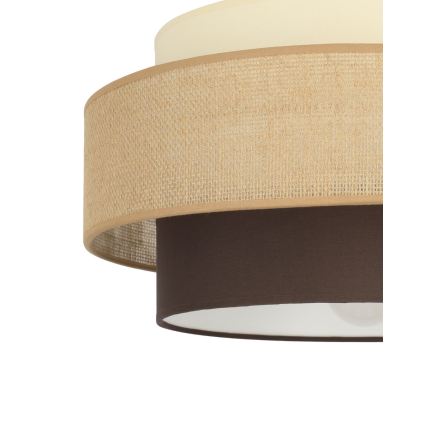 Brilagi - Pinnapealne lühter RESNA 1xE27/60W/230V läbimõõt 40 cm beež/must