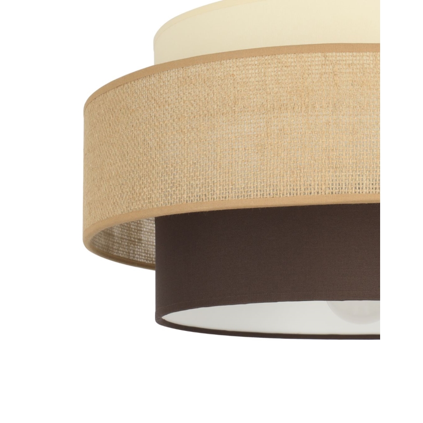 Brilagi - Pinnapealne lühter RESNA 1xE27/60W/230V läbimõõt 40 cm beež/must