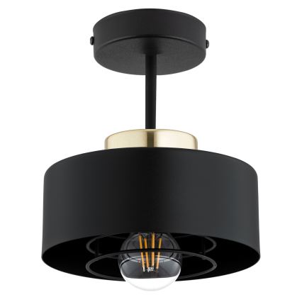Brilagi - Pinnapealne lühter SPRING 1xE27/60W/230V must/kuldne