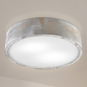 Brilagi - PINO laelamp 2xE27/15W/230V mänd/hõbe, läbimõõt 37,5 cm
