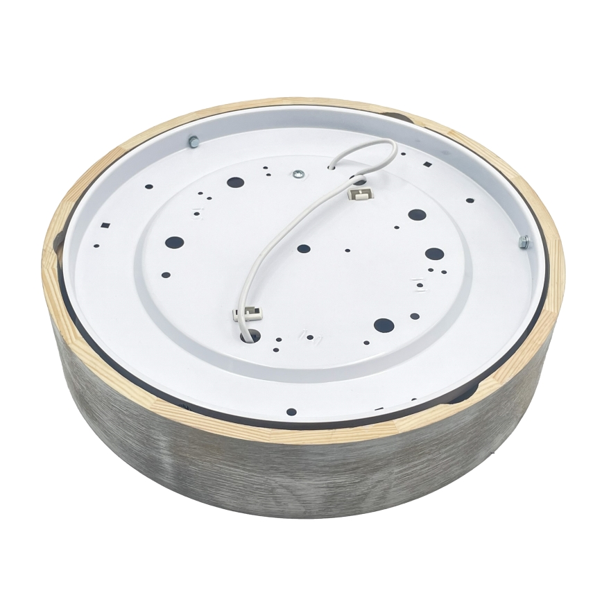 Brilagi - PINO laelamp 2xE27/15W/230V mänd/hõbe, läbimõõt 37,5 cm