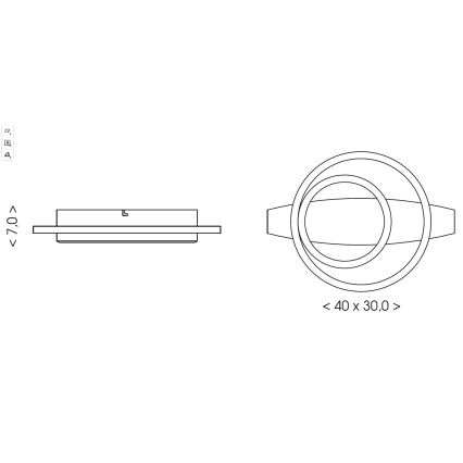 Brilagi - PLANK LED laelamp 28W/230V 4000K 30x40 cm puit