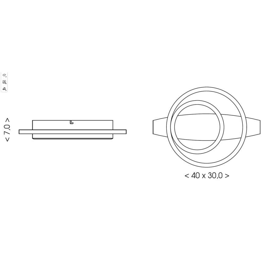 Brilagi - PLANK LED laelamp 28W/230V 4000K 30x40 cm puit