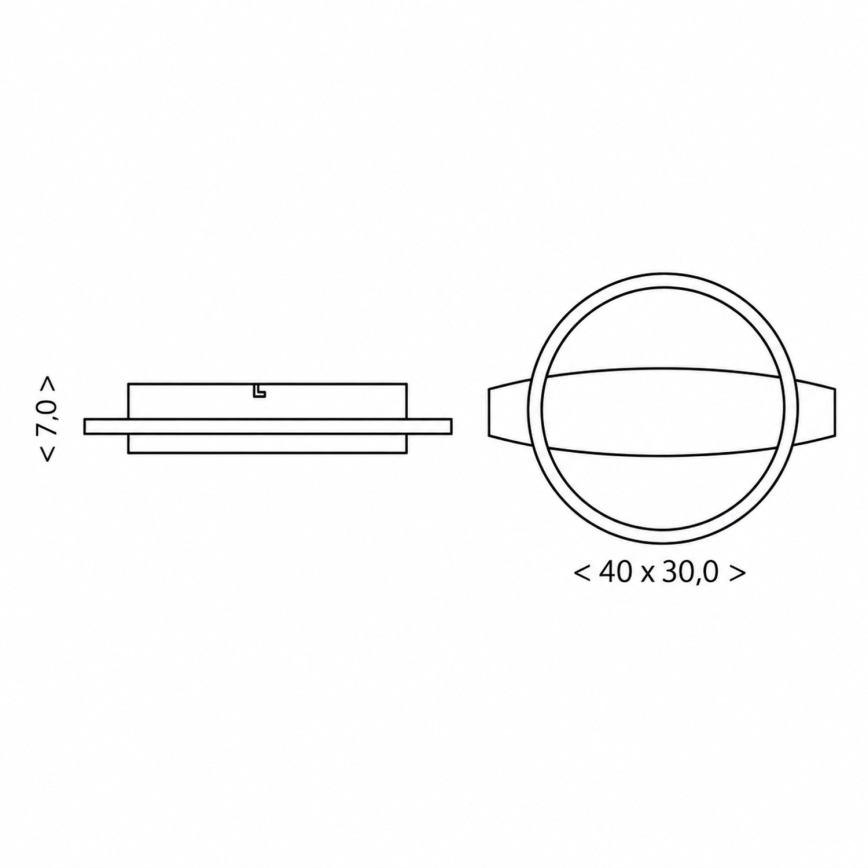 BRILAGI - PLANK LED laevalgusti 16W/230V 4000K 30x40 cm puit