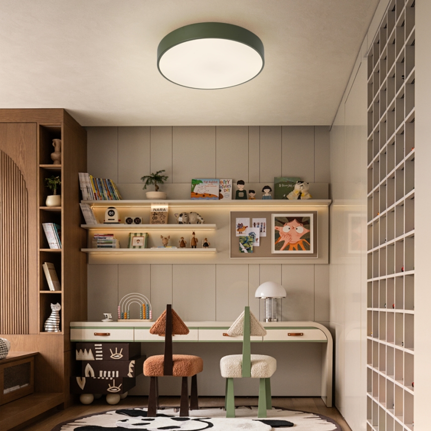 Brilagi - hämardatav LED-laelamp POOL LED/48W/230V 3000–6000K läbimõõt 40 cm roheline + kaugjuhtimispult