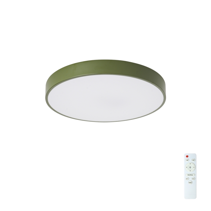 Brilagi - hämardatav LED-laelamp POOL LED/48W/230V 3000–6000K läbimõõt 40 cm roheline + kaugjuhtimispult