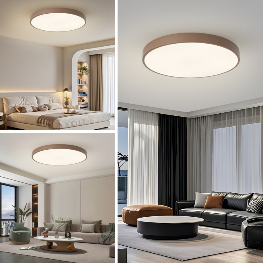 Brilagi - POOL LED laelamp 100W/230V, 3000/4000/6000K, läbimõõt 80 cm, pruun