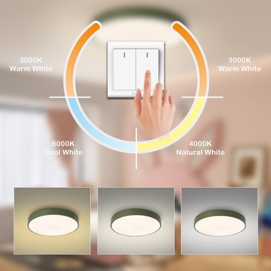 Brilagi - LED laelamp POOL LED/60W/230V 3000/4000/6000K, läbimõõt 60 cm, roheline