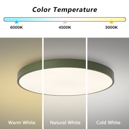 Brilagi - LED laelamp POOL LED/60W/230V 3000/4000/6000K, läbimõõt 60 cm, roheline