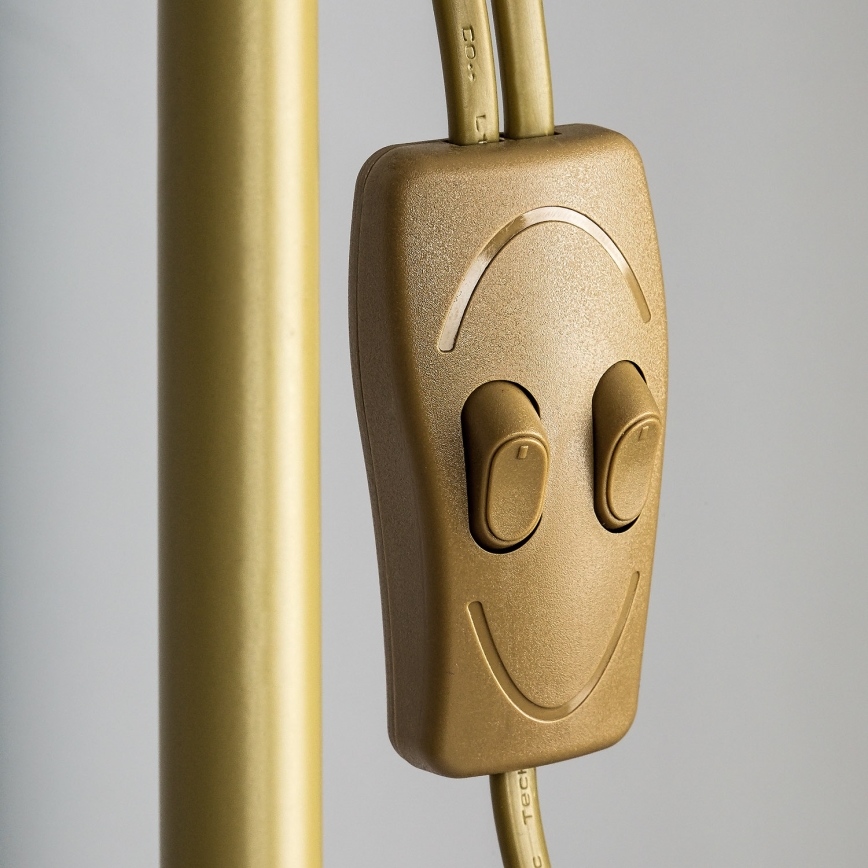 Brilagi - Põrandalamp ARIANA 1xE27/100W/230V + 1xE14/25W kuldne