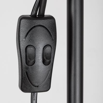 Brilagi - Põrandalamp ARIANA 1xE27/100W/230V + 1xE14/25W must