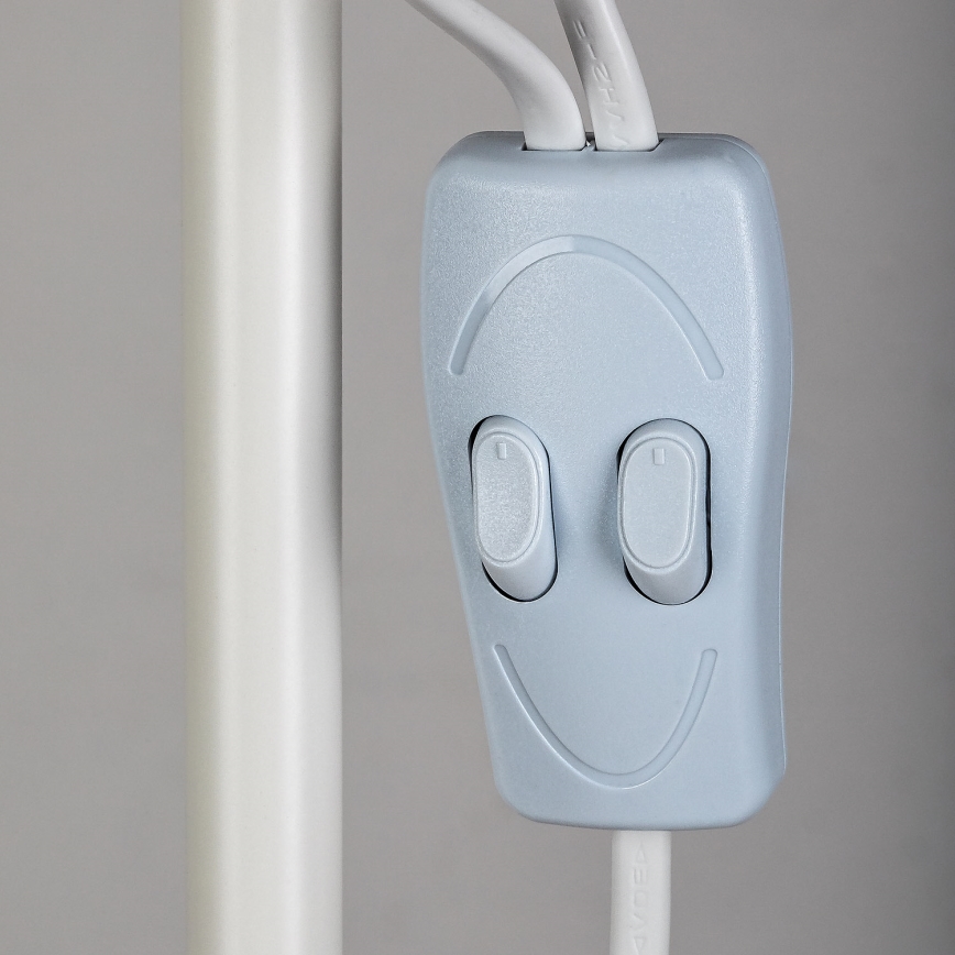 Brilagi - Põrandalamp ARIANA 1xE27/100W/230V + 1xE14/25W valge