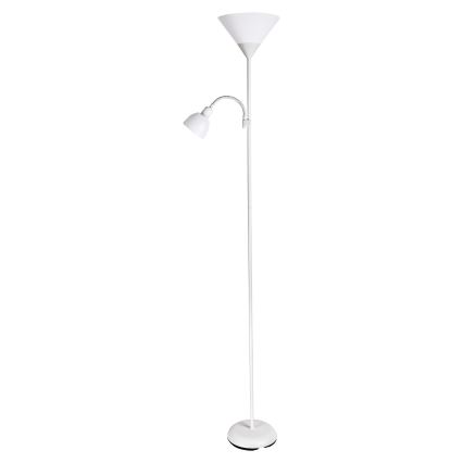 Brilagi - Põrandalamp ARIANA 1xE27/100W/230V + 1xE14/25W valge
