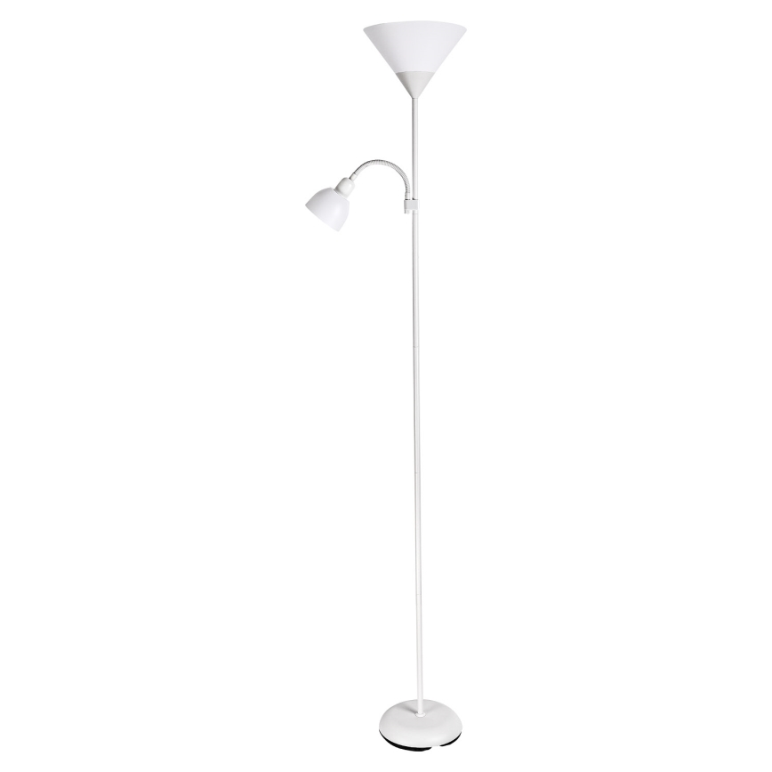 Brilagi - Põrandalamp ARIANA 1xE27/100W/230V + 1xE14/25W valge