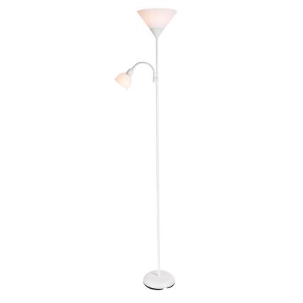 Brilagi - Põrandalamp ARIANA 1xE27/100W/230V + 1xE14/25W valge