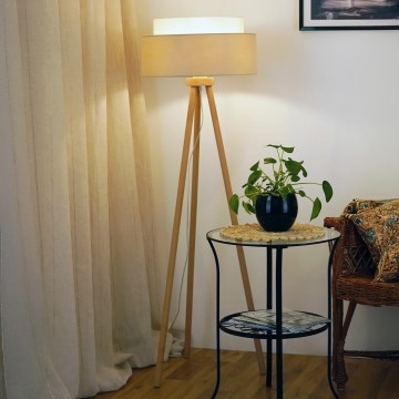 Brilagi - Põrandalamp ARIZONA BOHO 1xE27/15W/230V beež
