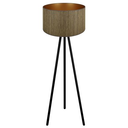 Brilagi - Põrandalamp BOSTON ROLLER 1xE27/15W/230V kõrs pruun/kuldne