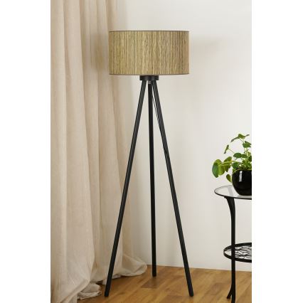 Brilagi - Põrandalamp BOSTON ROLLER 1xE27/15W/230V kõrs pruun/kuldne