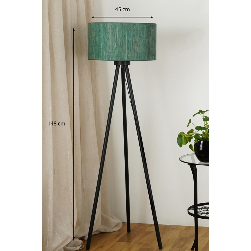 Brilagi - Põrandalamp BOSTON ROLLER 1xE27/15W/230V kõrs roheline/kuldne