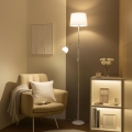 Brilagi - Põrandalamp CERIA 1xE27/100W/230V + 1xE14/25W valge