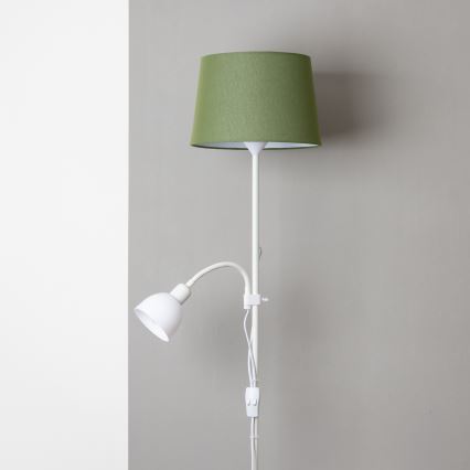 Brilagi - Põrandalamp CERIA 1xE27/100W/230V + 1xE14/25W valge/roheline