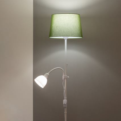 Brilagi - Põrandalamp CERIA 1xE27/100W/230V + 1xE14/25W valge/roheline