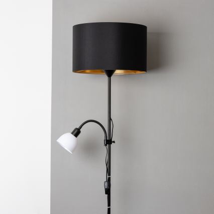 Brilagi - Põrandalamp CERIA 2-ühes 1xE27/100W/230V + 1xE14/25W must