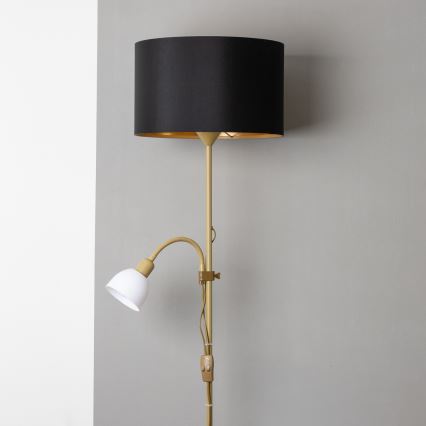 Brilagi - Põrandalamp CERIA 2v1 1xE27/100W/230V + 1xE14/25W kuldne/must