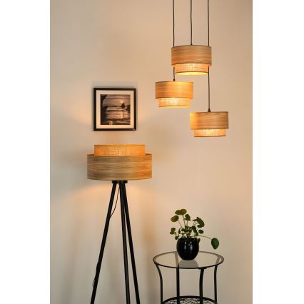 Brilagi - Põrandalamp MONTANA BOHO 1xE27/15W/230V pruun/must