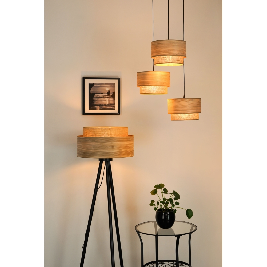 Brilagi - Põrandalamp MONTANA BOHO 1xE27/15W/230V pruun/must