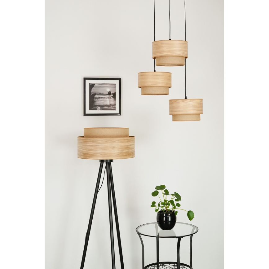 Brilagi - Põrandalamp MONTANA BOHO 1xE27/15W/230V pruun/must