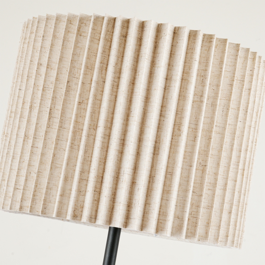 Brilagi - Põrandalamp NORDIC WAVE 1xE27/15W/230V linane/must