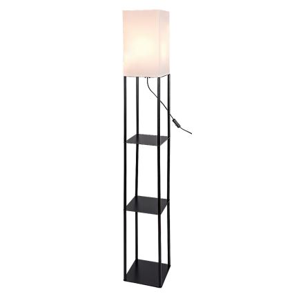 Brilagi - Põrandalamp riiulitega GRADUS 1xE27/40W/230V 150 cm must/valge