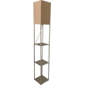Brilagi - põrandalamp riiulitega GRADUS 1xE27/40W/230V hall/beež