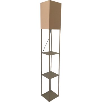 Brilagi - põrandalamp riiulitega GRADUS 1xE27/40W/230V hall/beež