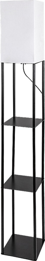 Brilagi - Põrandalamp riiulitega GRADUS 1xE27/40W/230V must/valge