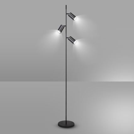 Brilagi - Põrandalamp SELE 3xGU10/30W/230V must