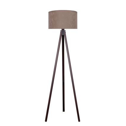 Brilagi - Põrandalamp VELVET 1xE27/60W/230V Must vengepuu/beež