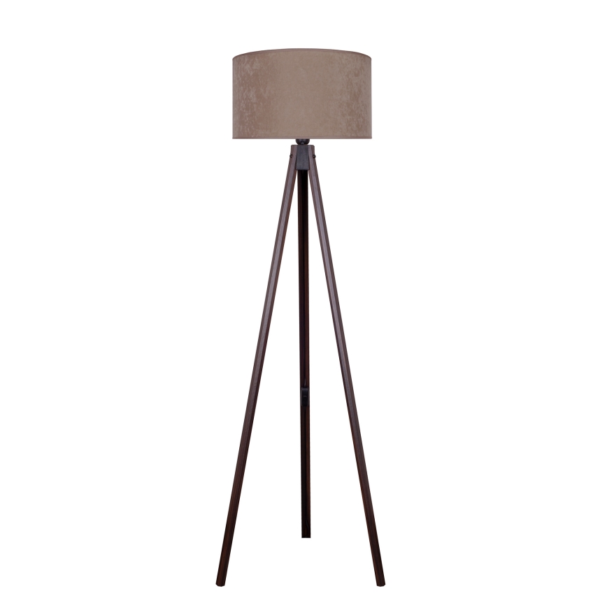 Brilagi - Põrandalamp VELVET 1xE27/60W/230V Must vengepuu/beež