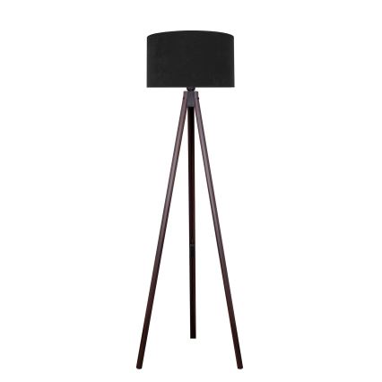 Brilagi - Põrandalamp VELVET 1xE27/60W/230V Must vengepuu/must
