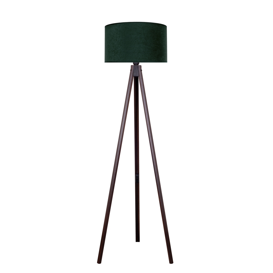 Brilagi - Põrandalamp VELVET 1xE27/60W/230V Must vengepuu/roheline