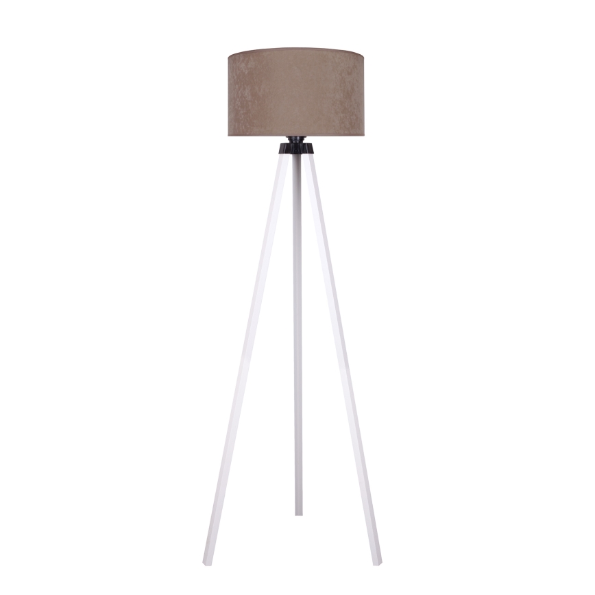 Brilagi - Põrandalamp VELVET 1xE27/60W/230V valge/beež