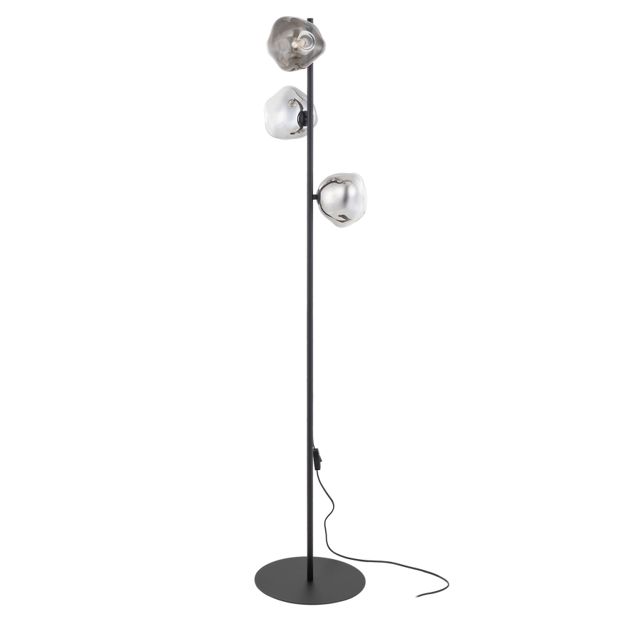 Brilagi - Põrandalamp VULCANO 3xG9/8W/230V must/suitsune must