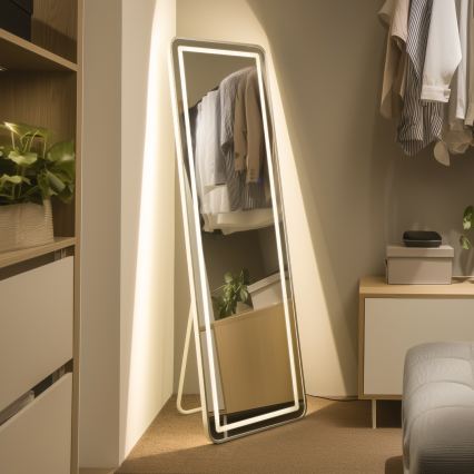 Brilagi - Põrandapeegel BELLEZA LED/42W/230V 160x50 cm IP44 CRI 90 hämardatav + CCT