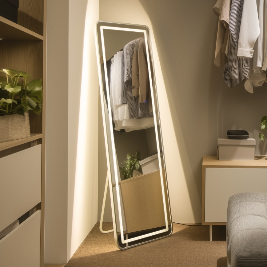 Brilagi - Põrandapeegel BELLEZA LED/42W/230V 160x50 cm IP44 CRI 90 hämardatav + CCT