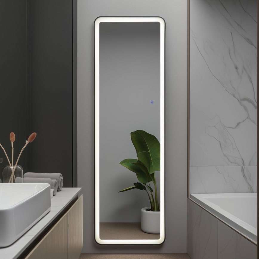 Brilagi - Põrandapeegel ELEGANZA LED/42W/230V 160x50 cm IP44 CRI 90 hämardatav + CCT