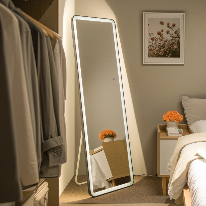 Brilagi - Põrandapeegel ELEGANZA LED/42W/230V 160x50 cm IP44 CRI 90 hämardatav + CCT