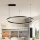 Brilagi - PORTOFINO hämardatav LED-rippvalgusti riputuskaabliga LED/60W/230V 3000-6000K läbimõõt 80 cm must + kaugjuhtimispult