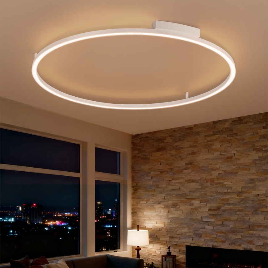 Brilagi - PORTOFINO hämardatav LED-laelamp LED/85W/230V 3000-6000K läbimõõt 120 cm valge + kaugjuhtimispult