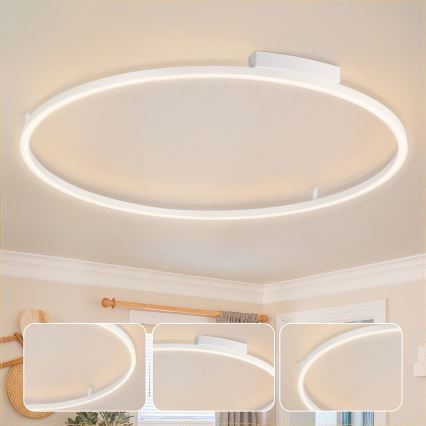 Brilagi - PORTOFINO hämardatav LED-laelamp LED/85W/230V 3000-6000K läbimõõt 120 cm valge + kaugjuhtimispult